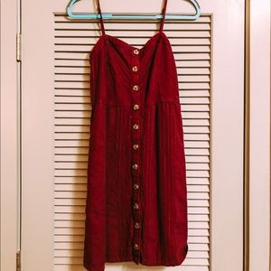 Size M maroon tank dress